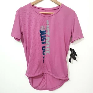 Nike Dri Fit Womens Pink Short Sleeve Scoop Neck Running T Shirt Size Small - Picture 1 of 10