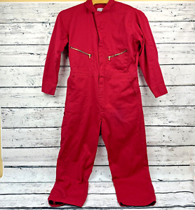 Red Kap Men's Zip-Front Cotton Coveralls Work Romper Jumpsuit Pantsuit - [48 RG]