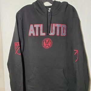 Atlanta United Football Club Sweatshirt Men’s XL Black Hoodie Fleece NWT - Picture 1 of 10