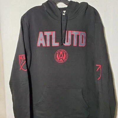Sudadera polar Atlanta United Football Club para hombre XL negra con capucha nueva con etiquetas  Foto 1 de 4