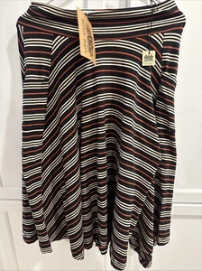 NWT Effie's Heart Sojourn Marlene Print A-Line Midi Skirt Medium - Picture 1 of 5