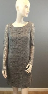 NWOT Trina Turk Gray Lace Dress Size 4 - Picture 1 of 11