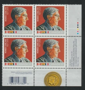 2010 Canada SC# 2370 LR - The Right Honourable Romeo Leblanc - PB M-NH # 3587d - Picture 1 of 1