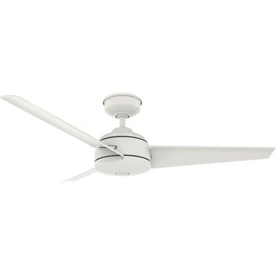 Outdoor Ceiling Fan With Wall Switch Trimaran White IP44 Water Protection - Image 1 of 4