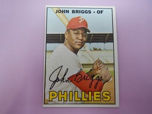 1967 Topps Baseball John Briggs Phillies #268