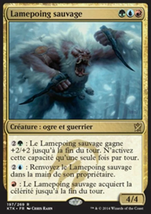 Magic the Gathering MTG Savage Knuckleblade (197) Khans of Tarkir French  LP - Image 1 of 1