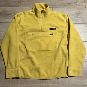 Vintage Polo Sport Ralph Lauren Jacket Mens Extra Large Yellow Polartec Fleece L - Picture 1 of 6