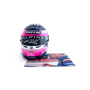 Casco Bell escala 1/2 2022 Fernando Alonso Alpine firmado - Imagen 1 de 6