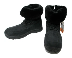 Botas cálidas de invierno Itasca para mujer talla 9 negras de lona de piel sintética NUEVAS con ETIQUETAS - Imagen 1 de 7