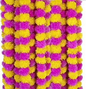 Indian Wholesale Artificial Marigold Flower Garlands Diwali Wedding Decoration