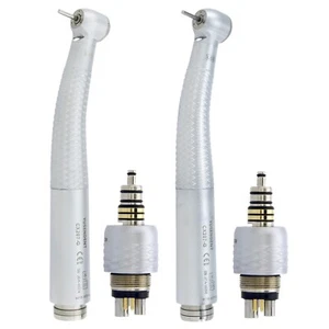 Pieza de mano de fibra óptica dental US COXO turbina LED ajuste acoplamiento roto-rápido 6 orificios - Imagen 1 de 107