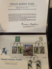 1991 Timbres de conservation de la faune de la National Audubon Society par Fleetwood 9" X 6"