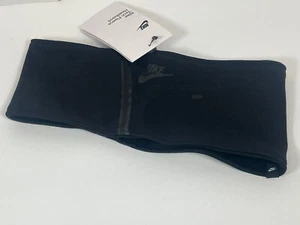 Nike Men’s Tech Fleece Headband Black/Black One Size Fits Most 88880 New - Picture 1 of 3