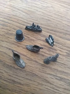 6 X Monopoly Playing Tokens 1950s - Picture 1 of 1