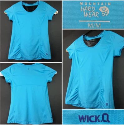 Mountain Hardwear Womens Medium (34 in Chest) Blue Active WickQ Active Tee - Image 1 of 4