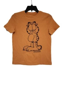 New Garfield the Cat Chill Pose Kids Size Medium Funny Cartoon Lasagna Tee - Picture 1 of 4
