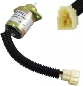 12V Fuel Shutoff Solenoid for Kubota BX2200 D905 D1005 D1105 V1205 V1305 V1505 - Picture 1 of 7