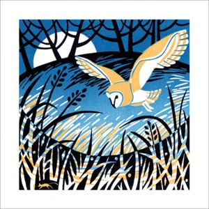 Greeting Card by Manda Beeching "Hunter's Moon" Eco-Friendly Carbon Zero - Picture 1 of 1