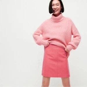 J. Crew Princess Mini Skirt Pink Wool 12 - Bild 1 von 6
