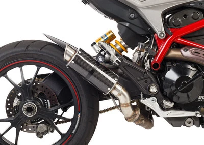 Escape de fibra de carbono 13-18 Hypermotard 821/939 Hotbodies MGP Growler antideslizante Foto 1 de 3