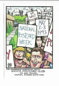 Rick Geary - 1993 National Postcard Week, Wichita Postcard Club - Picture 1 of 2