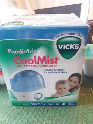 Vicks Paediatric Cool Mist Mini Ultrasonic Humidifier Model Vh5000e  - Image 1 of 4