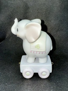 Precious Moments Birthday Train 4 Elephant Figure May Your Birthday Be Gigantic - Picture 1 of 3