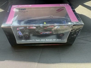 Spark F1 Alpine A524 #10 Pierre Gasly Bahrain GP 2024 1/64 Y368 - Picture 1 of 3