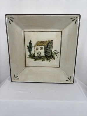 Tigela quadrada de cerâmica William Sonoma 13x13 Itália por Ceramiche Arianna - Imagem 1 de 4