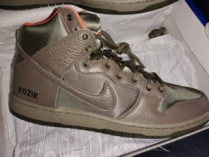 NEW Nike SB Dunk High Frank Kozik sz 11 Olive 313171-328 Military Skate Shoe - Picture 1 of 15