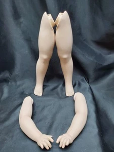 S2 Vintage 11" Porcelain Doll Legs and arms For Doll Making and Repair - Picture 1 of 15
