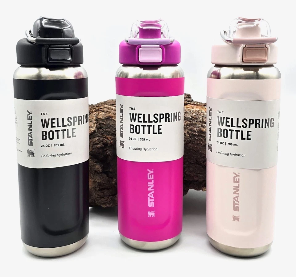 Stanley Classic Wellspring Bottle 0,70l Trinkflasche Rose Quartz Black Violet - Bild 1 von 1