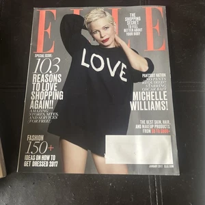 2017 JANUARY ELLE MAGAZINE - MICHELLE WILLIAMS COVER - B 1826 - Picture 1 of 3