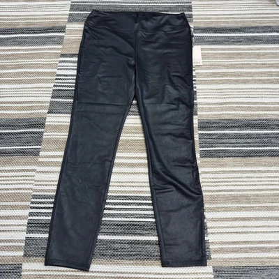 NYDJ Leggings Womens 0X Black Faux Leather Pull On Stretch Pants WTSC8077 - Image 1 of 4