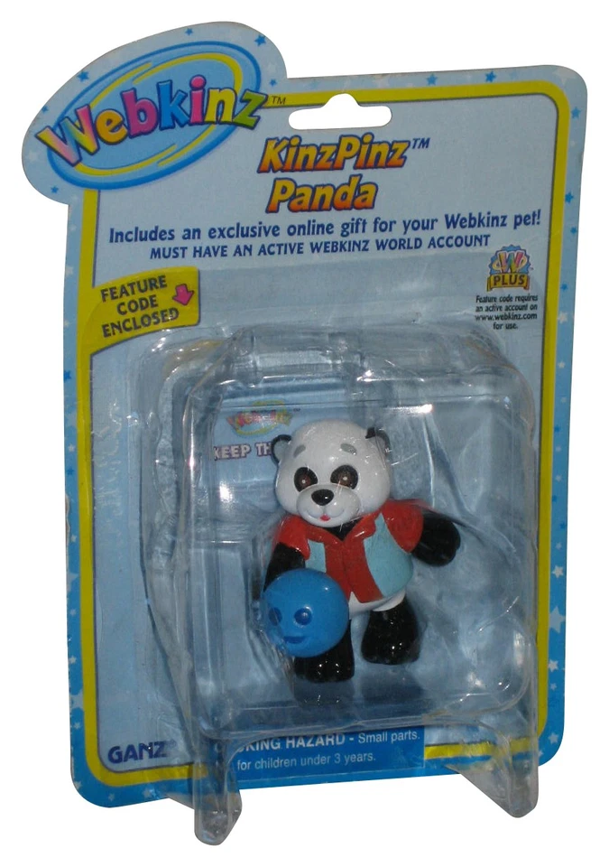 Minifigura de 2 pulgadas Webkinz KinzPinz Panda Ganz - (plástico abollado) Foto 1 de 1