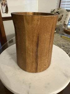 Contenedor Tienda - Soporte de utensilios cilíndrico de madera o jarrón - Imagen 1 de 5
