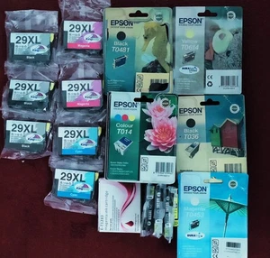 Genuine & Compatible Epson Ink Cartridges New  Various Models x 36 - Picture 1 of 2