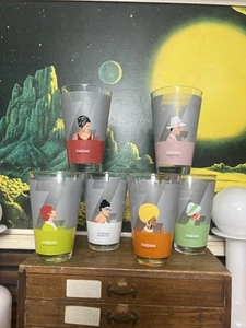Cinzano Mixin' Style Vintage große Cocktailgläser 6er Set Retro Bar Ananas - Bild 1 von 5