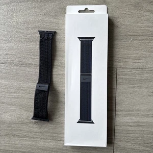 Apple Nike Sport Loop Band for Watch Series 8/9 - Black/Blue, One Size (45mm) - Zdjęcie 1 z 3
