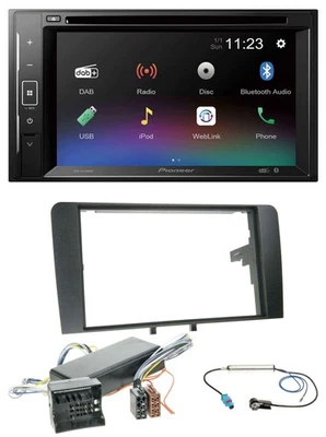 Pioneer Bluetooth MP3 USB 2DIN DAB DVD Autoradio für Audi A3 8P 06-12 Bose Aktiv - Bild 1 von 4