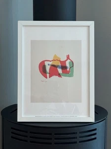 Henry Moore Multicoloured Reclining Figure Print White Frame - Picture 1 of 12
