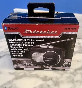 Reproductor de casete estéreo Studebaker Walkabout 2 Walkman personal BlueT radio AM/FM - Imagen 1 de 13