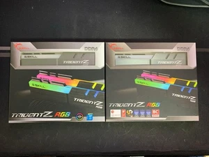 G.SKILL 32GB (4x8GB) DDR4 3200MHz RAM Memory Kit F4-3200C16D-16GTZR Tested - Picture 1 of 4