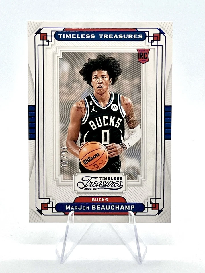 MarJon Beauchamp 2022-23 Panini Chronicles Timeless Treasures #356 Purple /49 - Image 1 of 2