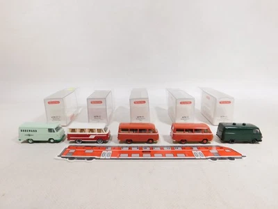 5X Wiking H0 1:87 0270 Borgward Bus Campingbus Kastenwagen Mint+Box #DW929-0,5 - Immagine 1 di 4