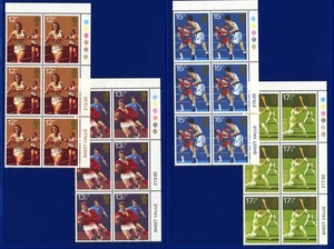 Juego de centenarios deportivos 1980 SG1134-1137 12p-171/2p (4) bloques TL TSV (6) MNH lcfl - Imagen 1 de 2