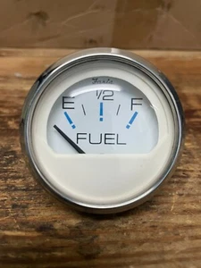 USED FARIA FUEL METER GAUGE (CHROME) - Picture 1 of 10
