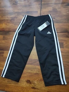 Youth Black Adidas Pants Size 4 New With Tags - Picture 1 of 5