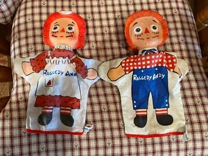 Bobbs Merrill C By Gund/Raggedy Ann & Andy Hand Puppet Rubber Face Vintage - Picture 1 of 1