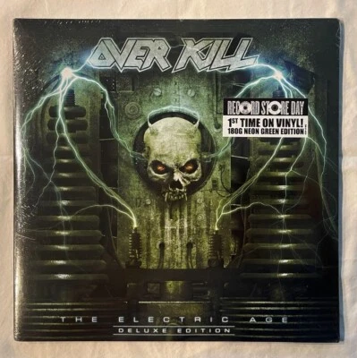 Overkill - The Electric Age (Deluxe Edition RSD Neon Green 2-LP) New / Sealed - Image 1 of 2
